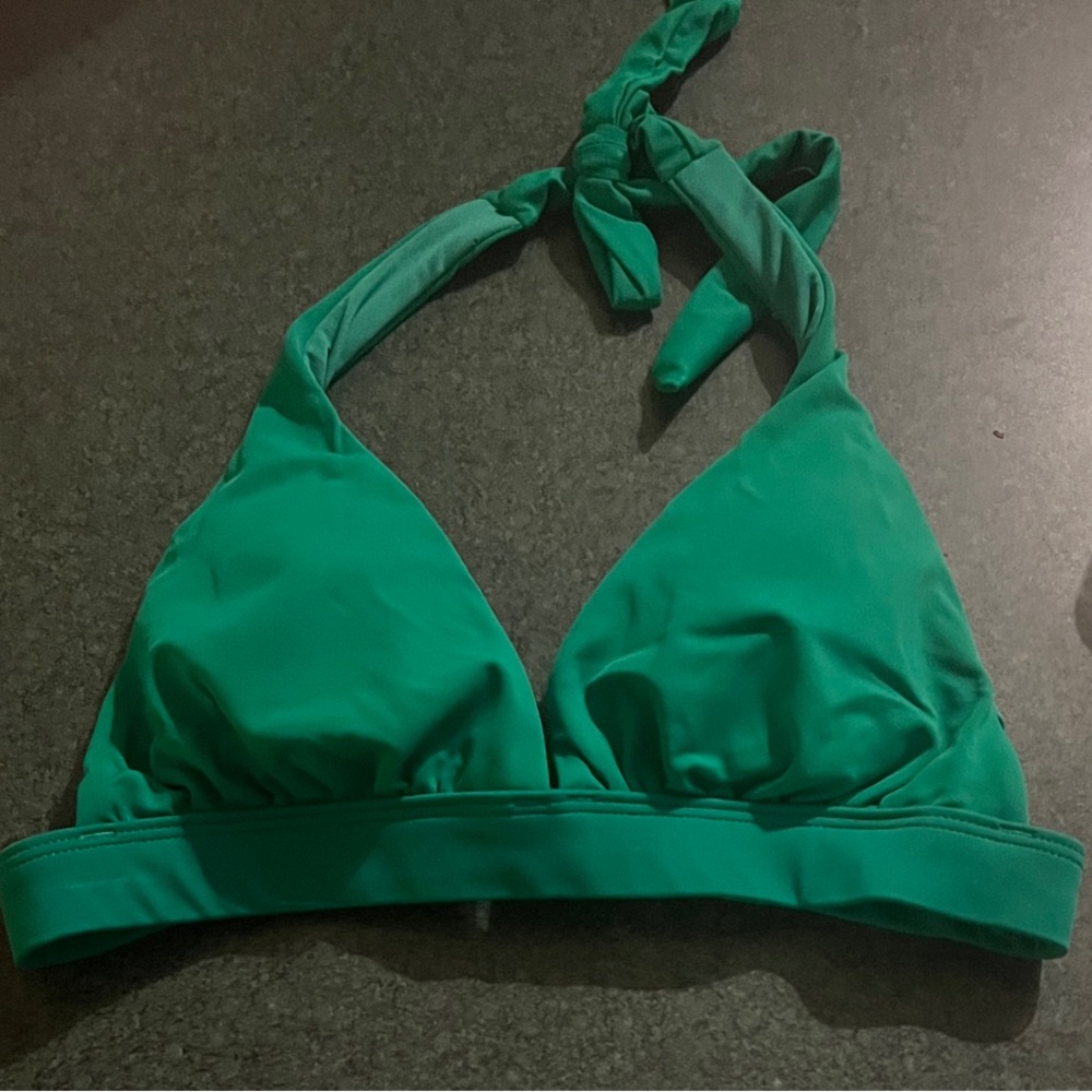 PHAX—Vibrant Green Halter Bikini Top—NWOT
